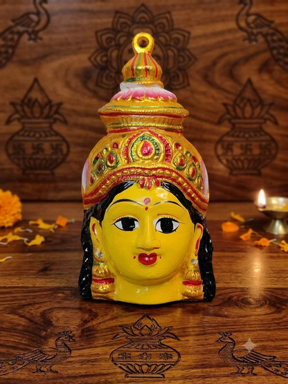 Varalakshmi Devi Amman Yellow Face Mukhvada