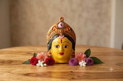 Yellow Gowri Devi Face