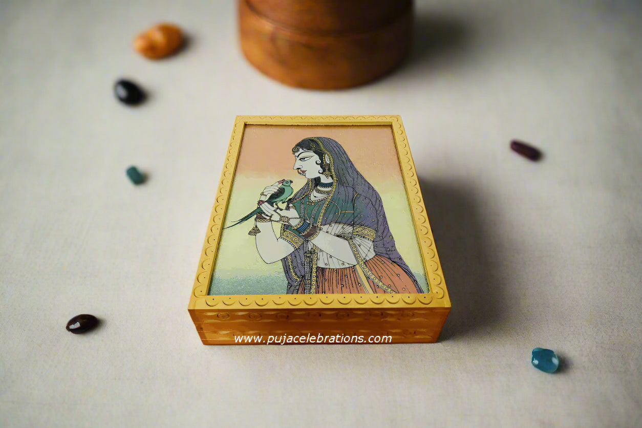 Gemstone Wooden Box