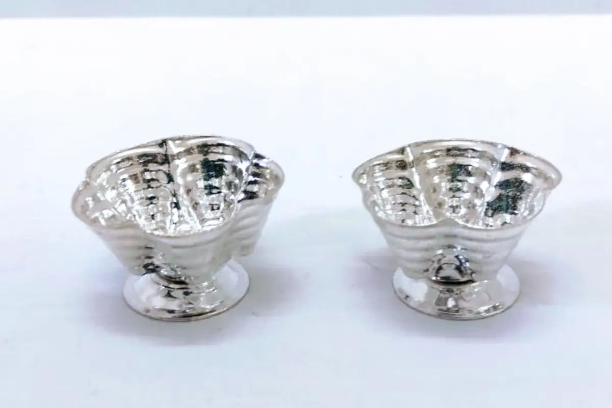 German Silver Puja Plate Set – Wedding Return Gift & Festival Puja Item 