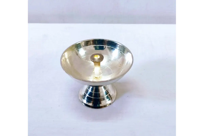 German_Silver_Nanda_Diya - Festival Puja Item for Varalakshmi & Navaratri