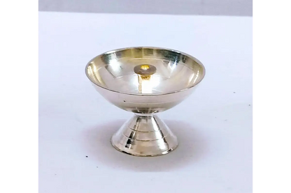 German_Silver_Nanda_Diya - Puja Accessory for Baby Shower & Housewarming Gifts