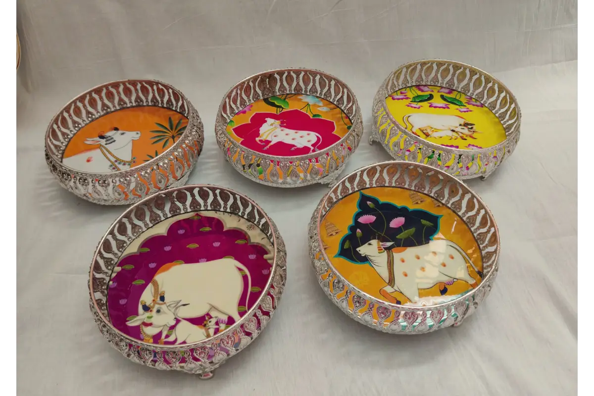 German_Silver_Trays -  Return Gifts For Pooja