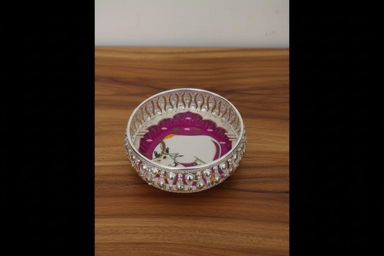 German Silver Tray - 6 inch