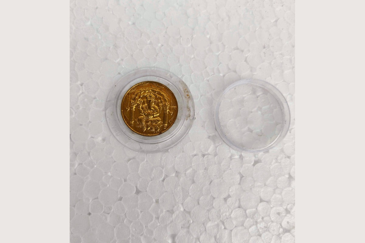 Lord Ganesh Gold Coin