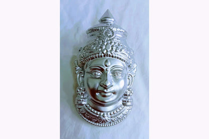 Brass & German Silver Devi Faces - Puja Celebrations