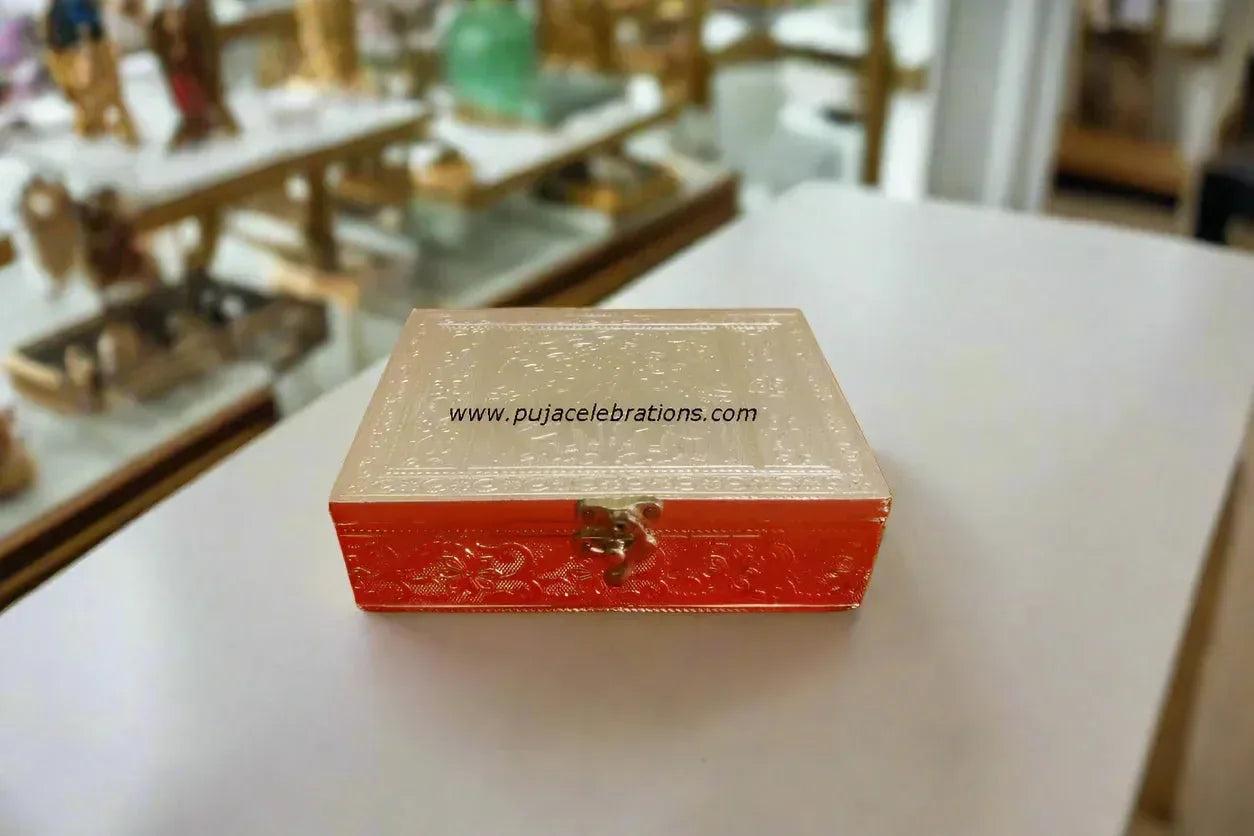 Gold Design Jewel Box - Puja Celebrations