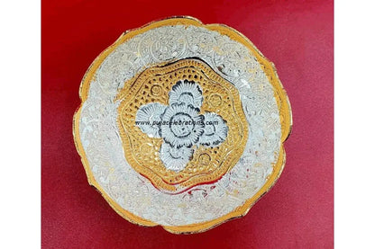 Gold Silver Plated dry fruit bowl set for festive gifting