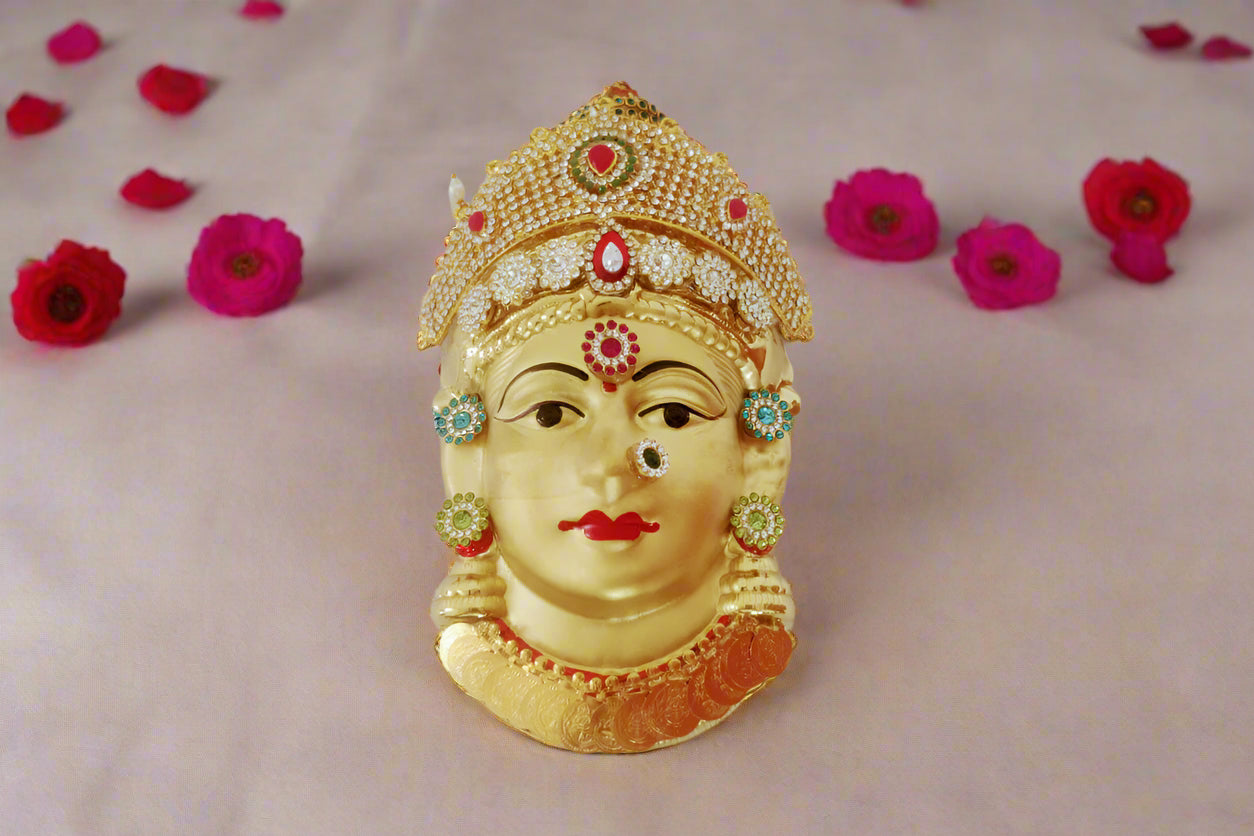 Gowri Decorated Face Gold