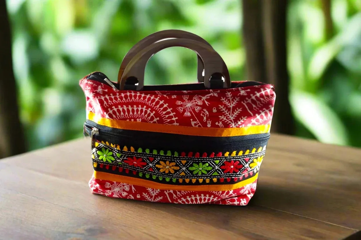 Handcrafted Fabric Cloth Bag - Puja Celebrations