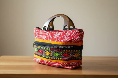 Handcrafted Fabric Cloth Bag - Puja Celebrations