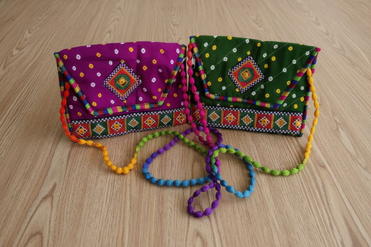 Chunari Bandhini Sling Bag - Puja Celebrations