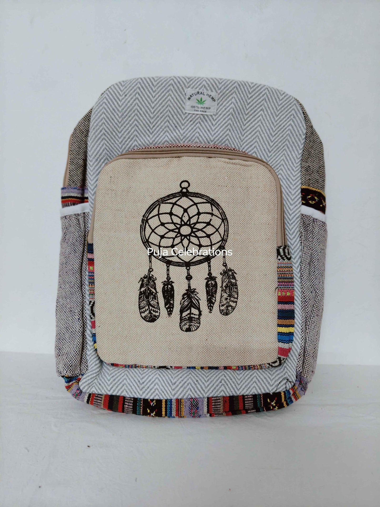 Hemp Laptop Backpack - Puja Celebrations