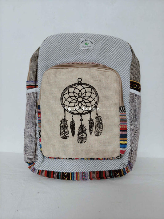 Hemp Laptop Backpack - Puja Celebrations
