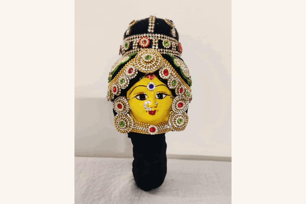 Lakshmi Amman Devi Decorated Face