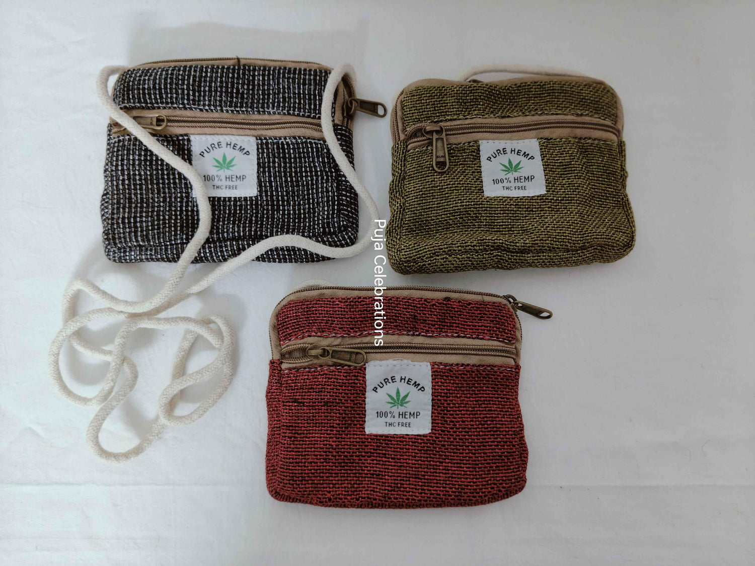 Hemp Sling Pouch - Puja Celebrations