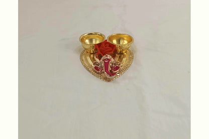 Ganesha With Kumkum Cups