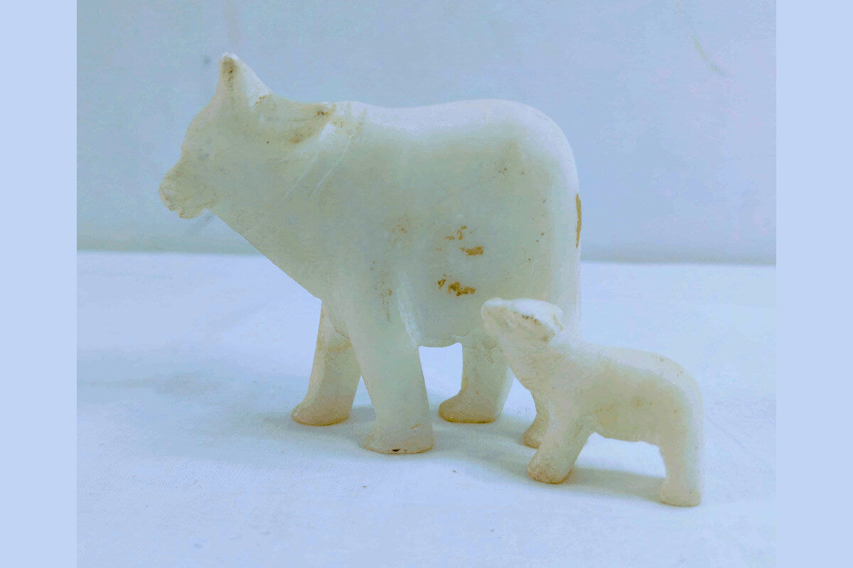Marble Cow and Calf
