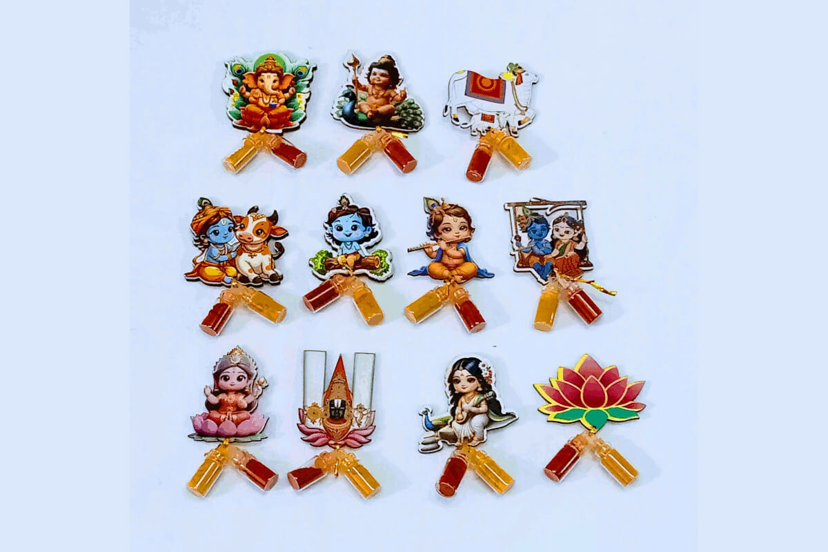 Jute Non-Woven Brocade Line Bag