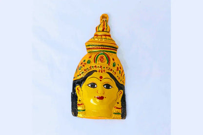 Varalakshmi Devi Amman Yellow Face Mukhvada - Puja Celebrations