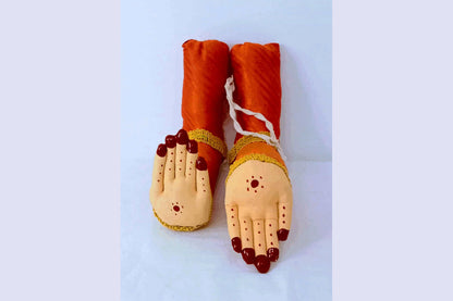 Decorated Pattu Zari Hastham Paadham