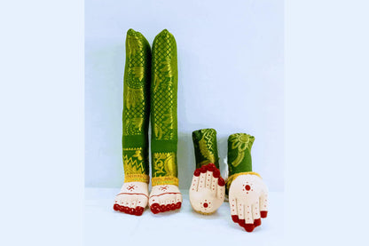 Decorated Pattu Zari Hastham Paadham