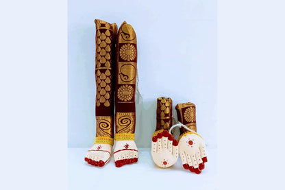 Decorated Pattu Zari Hastham Paadham