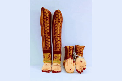 Decorated Pattu Zari Hastham Paadham