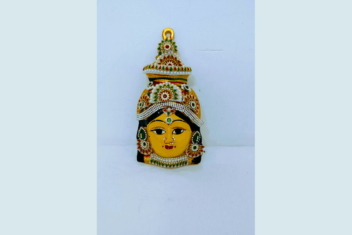 Lakshmi Amman Devi Decorated Face