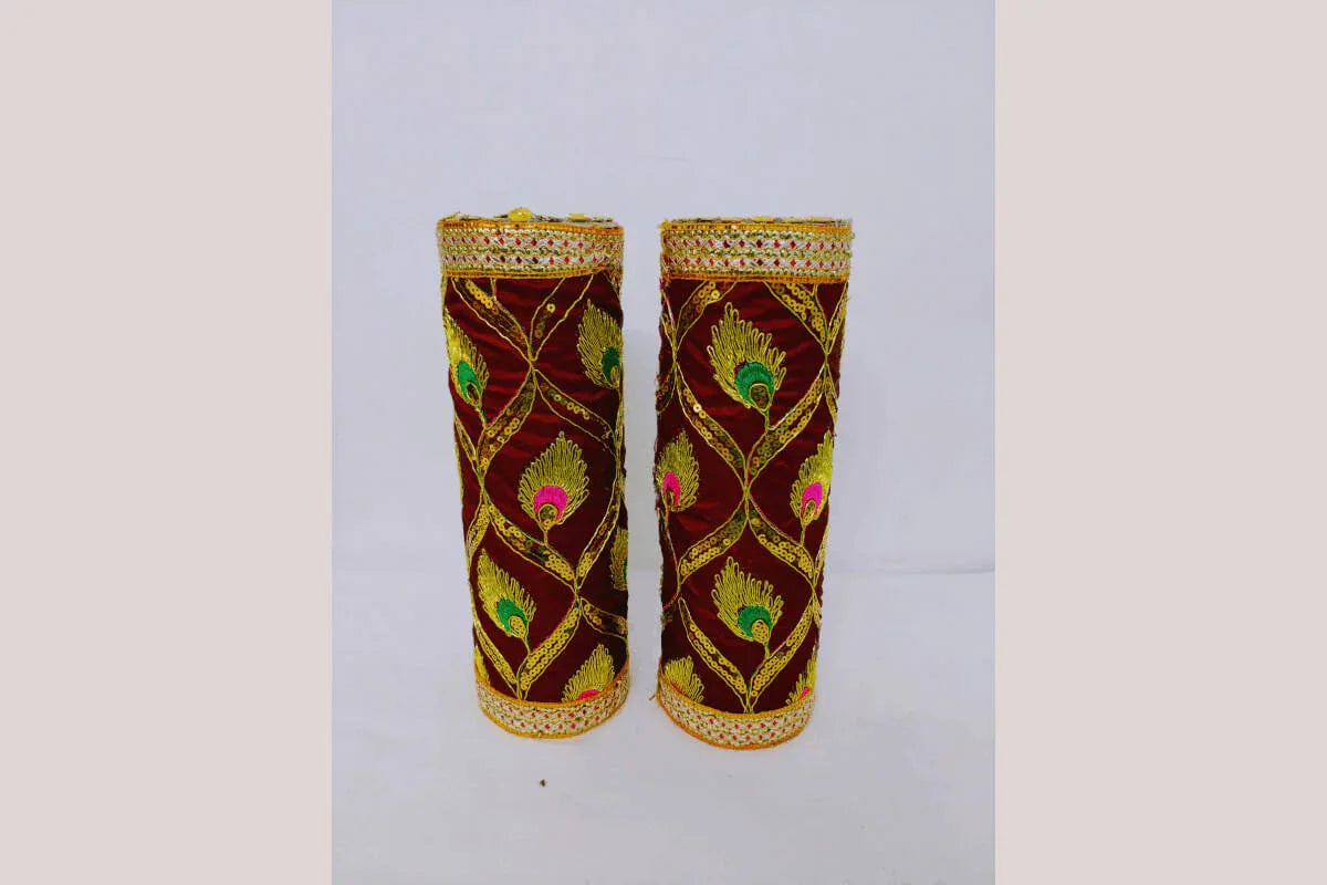 Handmade Wooden Decorated Banana Tree Stands for Pooja
