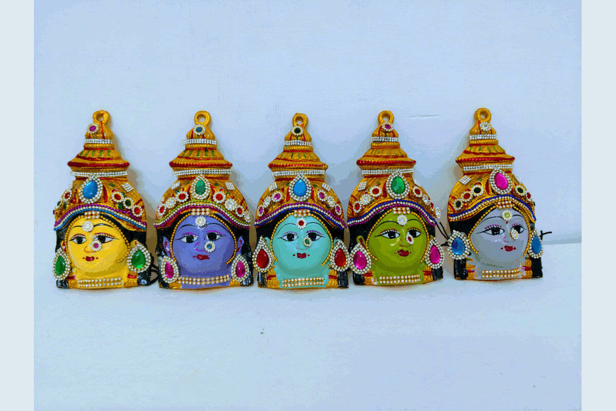 Navadurga Decorated Devi Faces