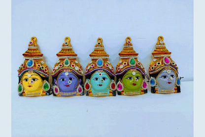 Navadurga Decorated Devi Faces