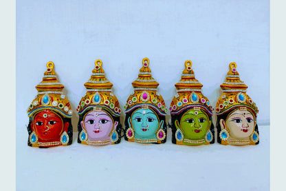 Navadurga Decorated Devi Faces