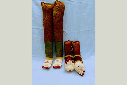 Decorated Pattu Zari Hastham Paadham