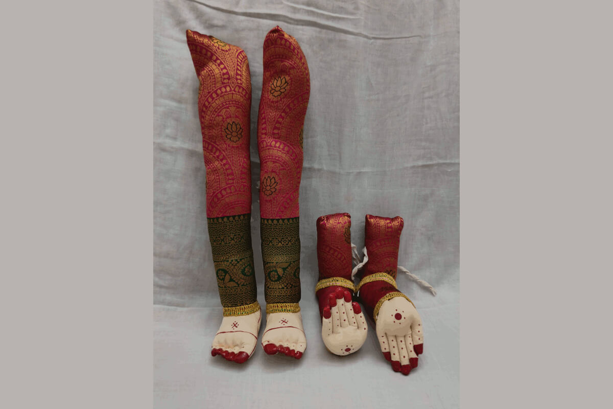 Decorated Pattu Zari Hastham Paadham