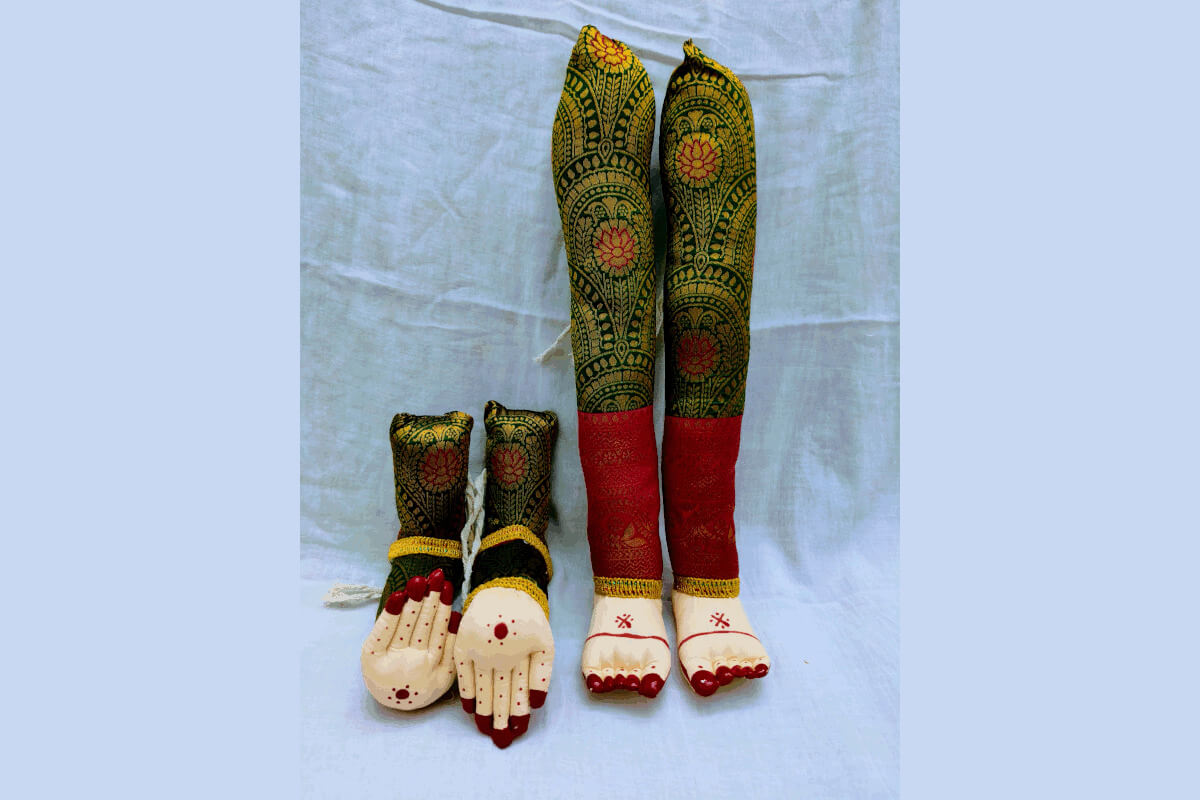 Decorated Pattu Zari Hastham Paadham