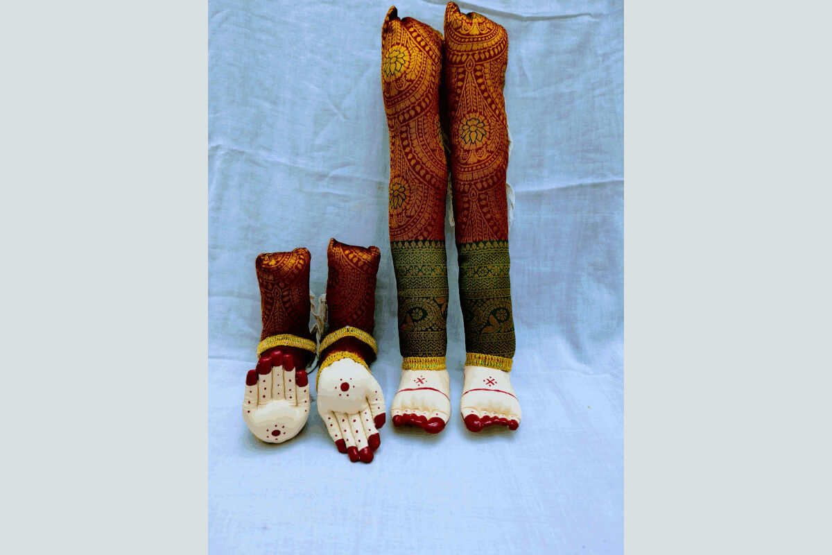 Decorated Pattu Zari Hastham Paadham