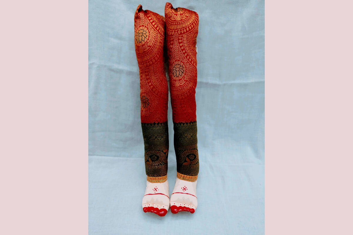 Decorated Pattu Zari Hastham Paadham