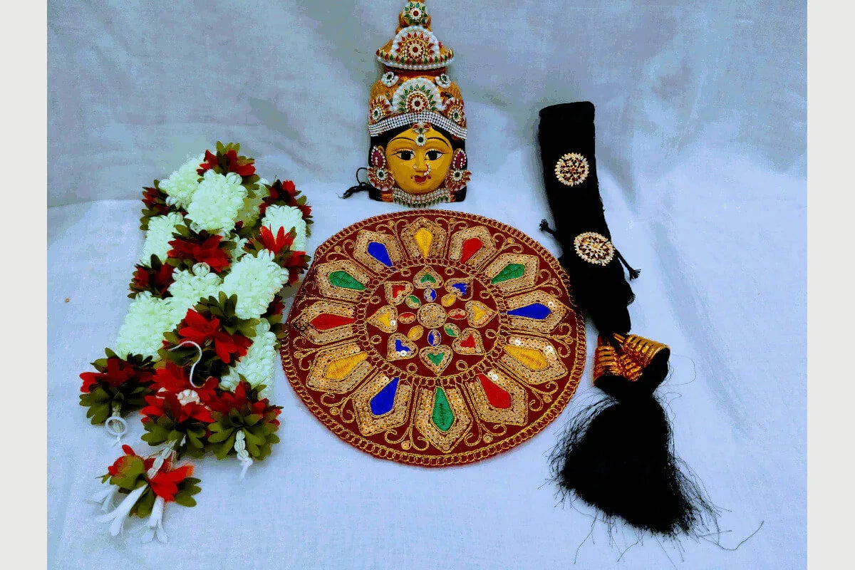 Lakshmi Devi Face Set - Puja Celebrations