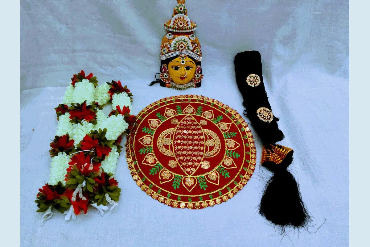Lakshmi Devi Face Set - Puja Celebrations