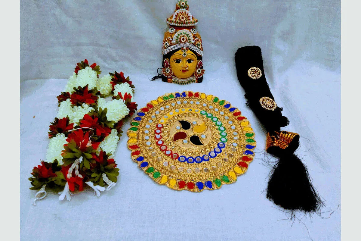 Lakshmi Devi Face Set - Puja Celebrations
