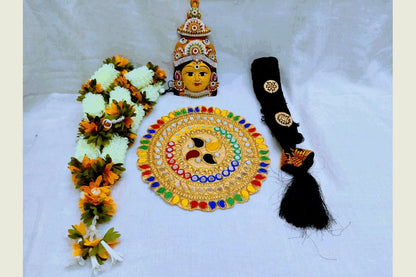 Lakshmi Devi Face Set - Puja Celebrations