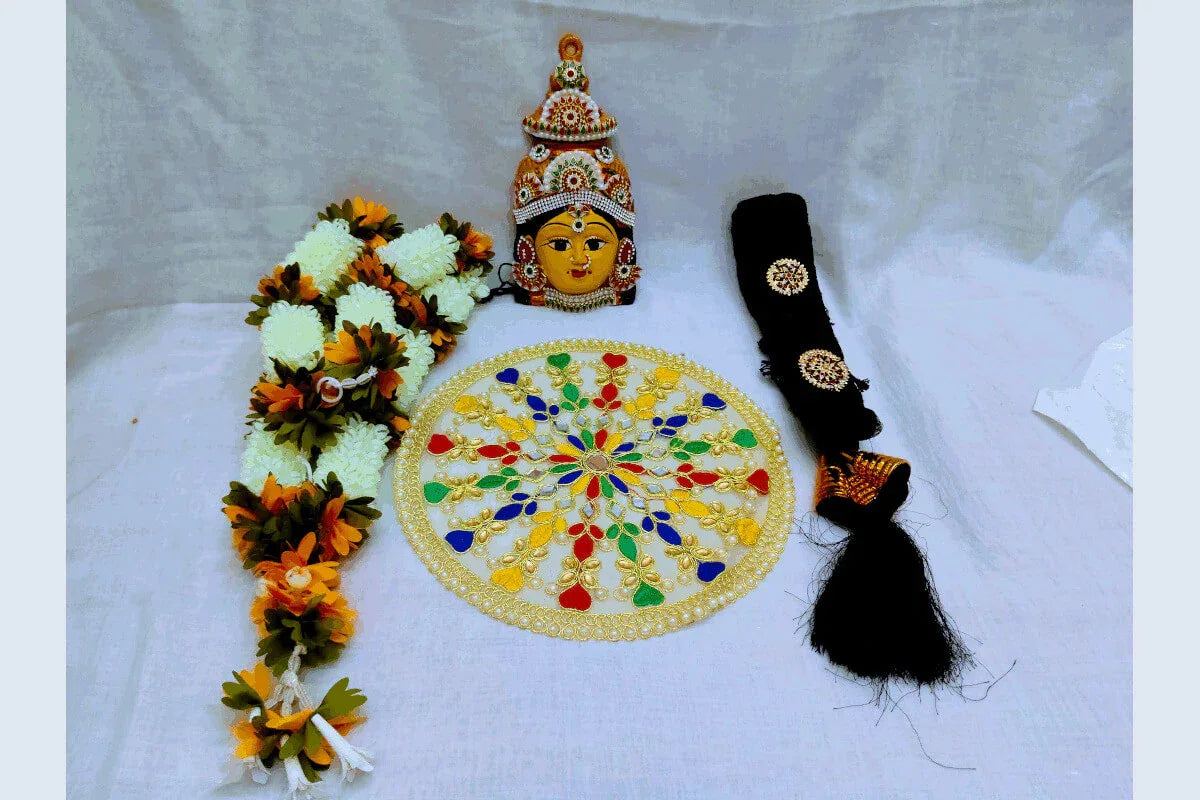 Lakshmi Devi Face Set - Puja Celebrations