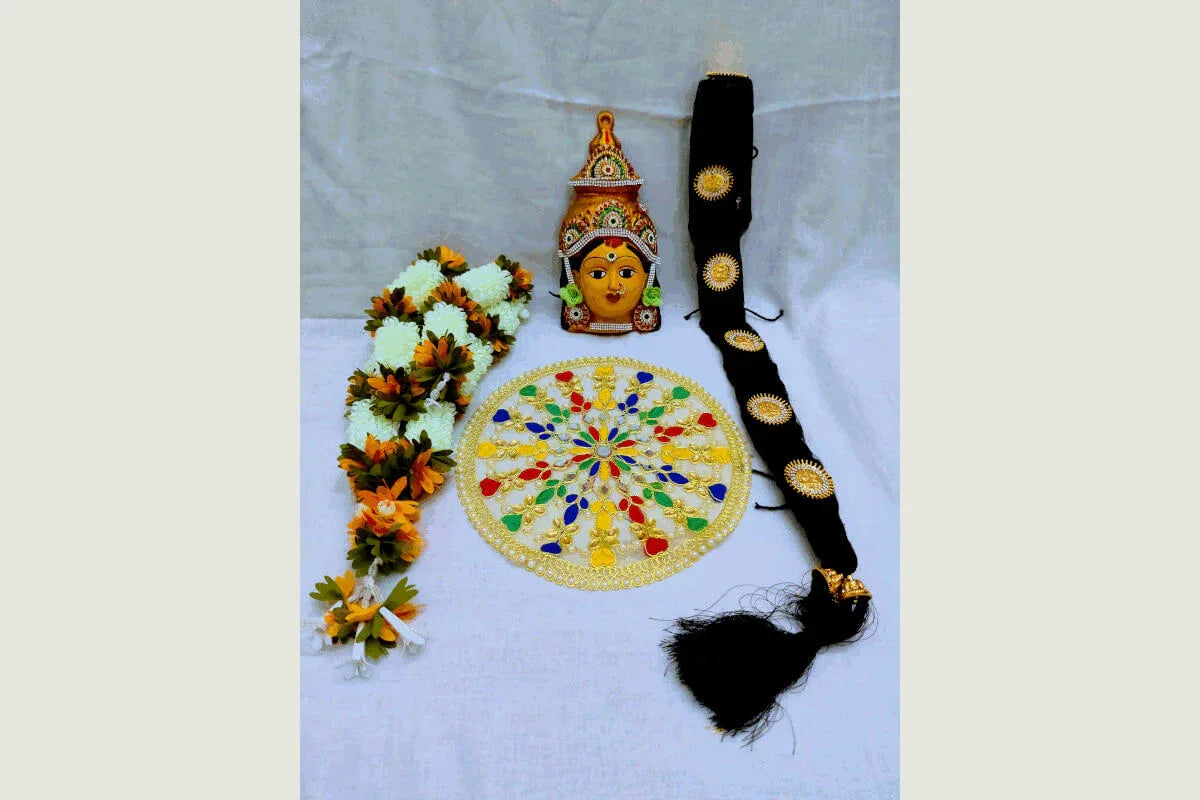 Lakshmi Devi Face Set - Puja Celebrations