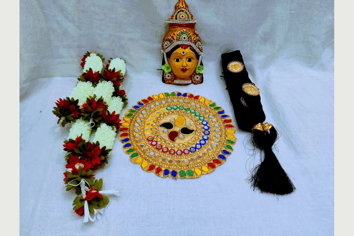 Lakshmi Devi Face Set - Puja Celebrations
