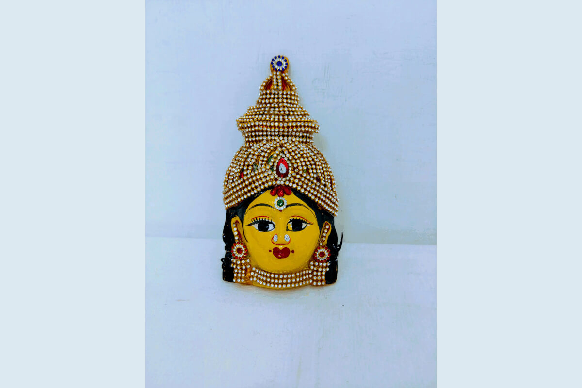Lakshmi Amman Devi Decorated Face