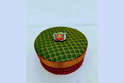 Round Brocade Korai Box