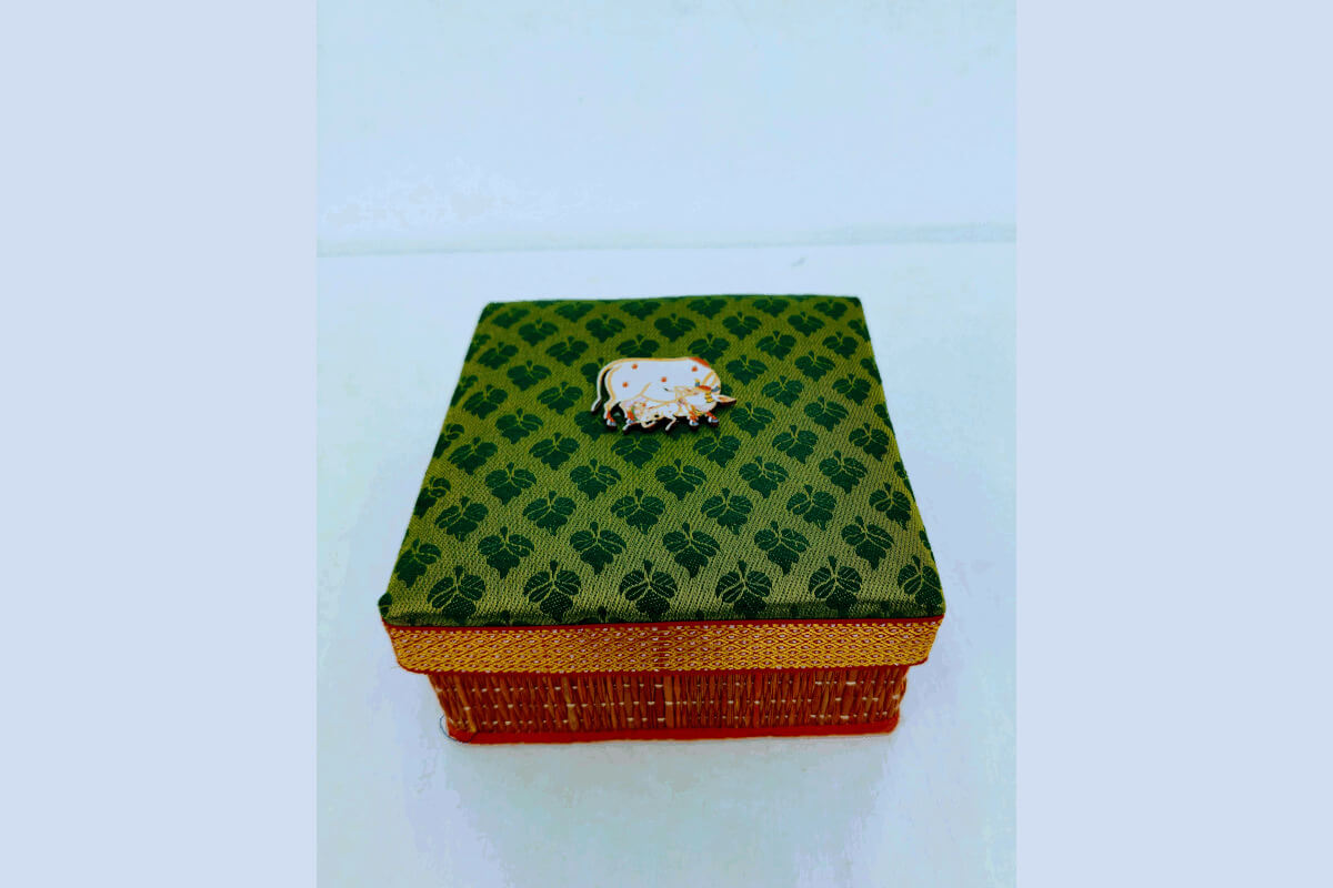 Square Brocade Korai Box