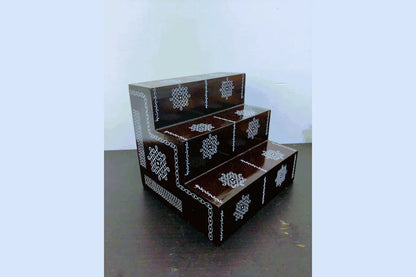 Mini Wooden Golu Stand - Puja Celebrations