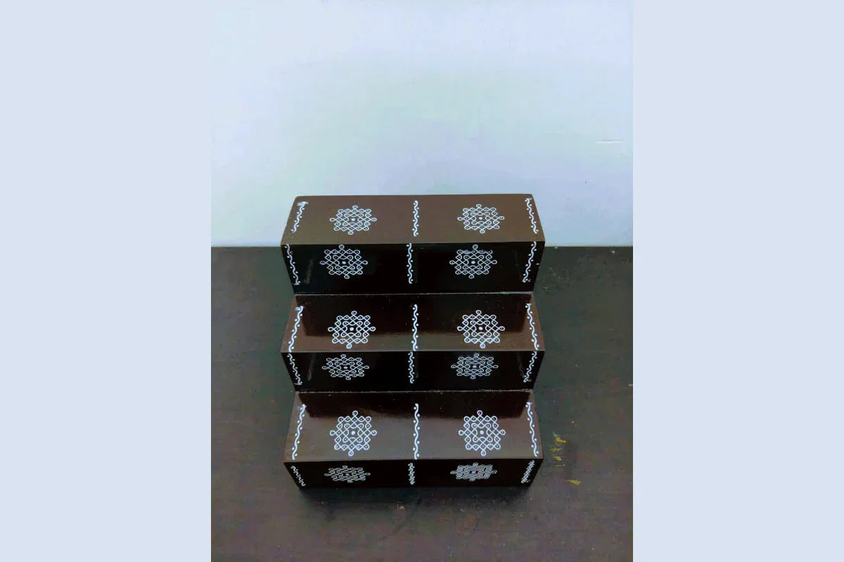 Mini Wooden Golu Stand - Puja Celebrations